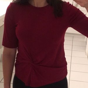 Top shop top burgundy